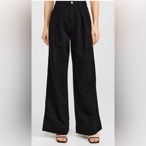 JOE'S Jeans Pleated Denim Trousers,  High Rise  Size 26 Black